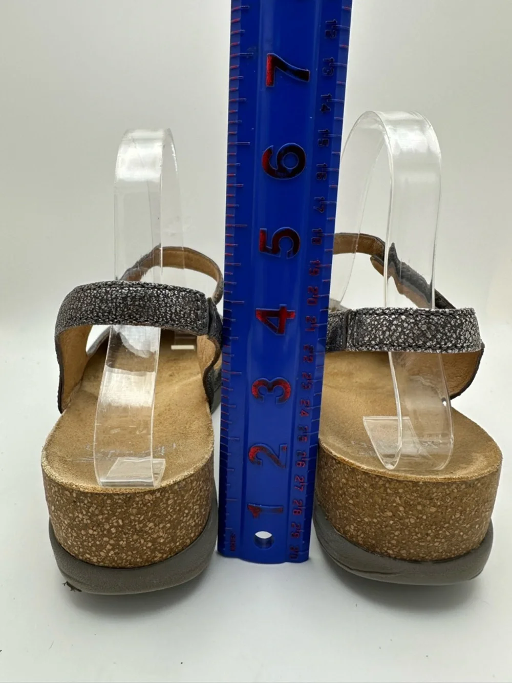 DANSKO Marcy Metallic Leather Gray Slingback Comfort Shoes Sandals Sz 42 - Picture 9 of 14